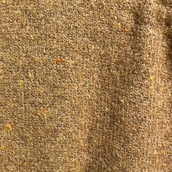 ZARA Oversized Sleeveless Hooded Chunky Knit Sweater Brown Tan M - Picture 5 of 10